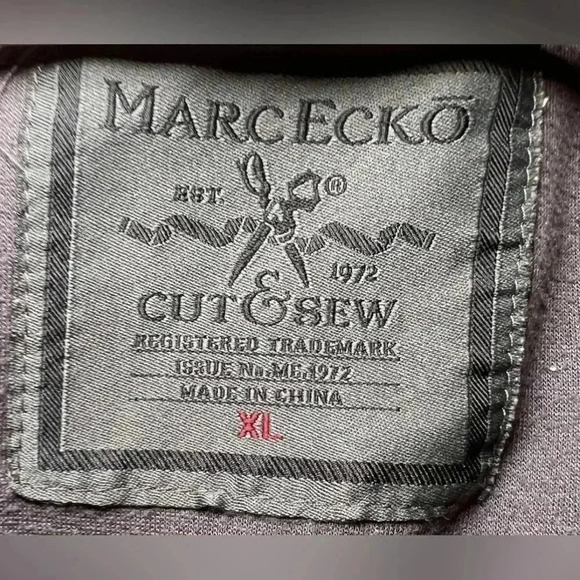 Marc Ecko Cut & Sew Mens Elbow Patch Deadly Threads Tweed Jacket Sz. XL - Picture 4 of 8